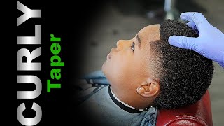 Curly Taper Haircut Tutorial [upl. by Boylston]