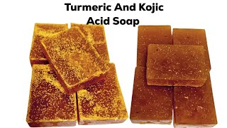 How To Make Turmeric And Kojic Acid Soap [upl. by Yenduhc507]