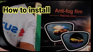 How to put Anti Fog Film or Rainproof Film for Car Side Mirror │Perfect Upgrade For Rainy Weather [upl. by Arrais]