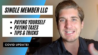 How To Pay Yourself And Taxes in a Single Member LLC [upl. by Fondea]