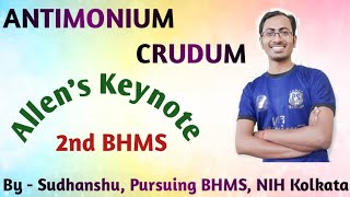 ANTIMONIUM CRUDUM 2ndBHMS [upl. by Ahsilrak]