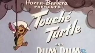 1962 Hanna Barbera  Touche Turtle Intro [upl. by Hairahs572]