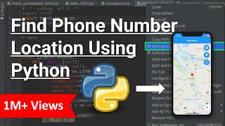 Python Project  Track Phone Number Location Using Python [upl. by Gradey]