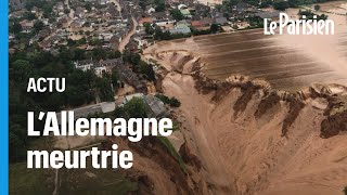 Glissement de terrain inondations  lAllemagne et la Belgique meurtries [upl. by Undis639]