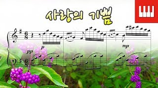 사랑의 기쁨 Plaisir damour  마르티니 Martini il Tedesco 피아노명곡 연주곡 piano by 스카이 피아노 [upl. by Lanos]