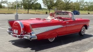 Test Driving 1957 Chevrolet Bel Air Convertible 283 V8 4 BBL [upl. by Refinney755]