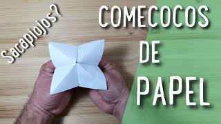 COMO HACER UN COMECOCOS SACAPIOJOS DE PAPEL [upl. by Recneps]