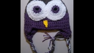 Crochet Owl Beanie  Part 1  Yolanda Soto Lopez [upl. by Nylirad247]