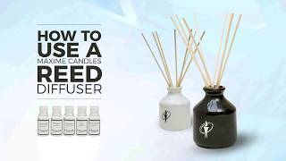 How to use Reed Diffuser  Maxime Candles [upl. by Rexer]