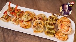 5 RECETTES DE FEUILLETÉS APÉRITIFS  APERO DE NOEL [upl. by Ballou268]