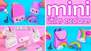 12 DIY Mini Útiles Escolares Que SÍ Funcionan [upl. by Emiaj]