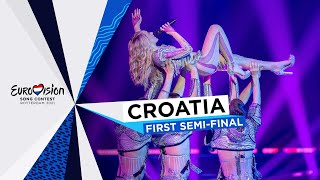 Albina  TickTock  LIVE  Croatia 🇭🇷  First SemiFinal  Eurovision 2021 [upl. by Eleirbag]