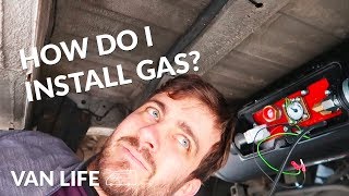 How to install LPG in your selfbuild Campervan  DIY van conversion [upl. by Esiocnarf]