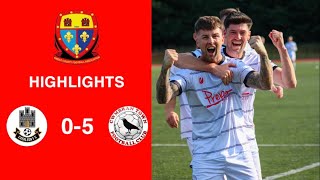 Caerleon 05 Cwmbrân Town  Gwent FA Senior cup  Quarter final highlights [upl. by Stillman]