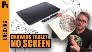 WACOM INTUOS PRO Drawing Tablet Unboxing  Review [upl. by Eahsed]