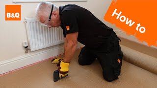 How to fit carpet part 1 grippers amp underlay [upl. by Thirion]