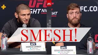 Khamzat Chimaev vs Gerald Meerschaert Press Conference HIGHLIGHTS [upl. by Notneiuq]