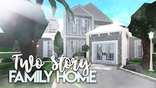 Roblox  Bloxburg 2 Story Family House  House Build [upl. by Munroe]