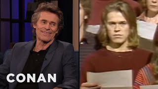 Willem Dafoe Pronounced His Name Wrong  CONAN on TBS [upl. by Einahpets]