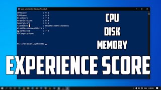 How to Check Your Windows Experience Score in Windows 10  PowerShell [upl. by Jaquelin]
