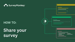 Sharing surveys with SurveyMonkey [upl. by Airemaj]