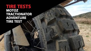 Motoz Tractionator Adventure Tire Test at ChapMotocom [upl. by Schonthal244]