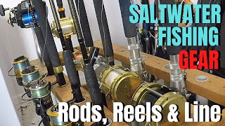 SALTWATER FISHING GEAR Rods Reels amp Line for Deep Sea Fishing [upl. by Silrac]