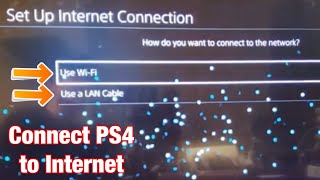 How to Connect PS4 to Internet Home Wifi Network [upl. by Einhpad]