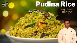 புதினா சாதம்  Pudina Rice Recipe in Tamil  Lunch Box Recipe  CDK 502  Chef Deenas Kitchen [upl. by Nyleda]