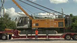 Liebherr  Self assembly system for the LR 1250 crawler crane [upl. by Seuqramed591]