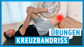 Kreuzbandriss  Übungen für zuhause Bänderriss Knie [upl. by Rhine]