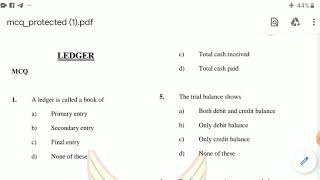 Lec4Jkssb MCQ on ledger [upl. by Barabbas]