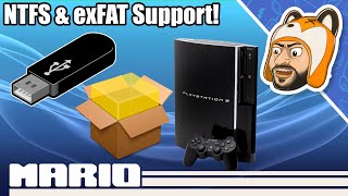 How to Install PS3 PKG Files from exFAT amp NTFS USB Drives  Large 4 GB PKG Support [upl. by Htaeh]