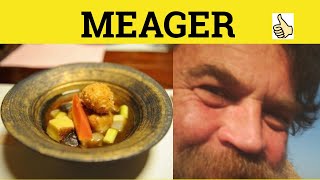 🔵 Meager  Meager Meaning  Meager Examples  Meager Definition [upl. by Saunder]