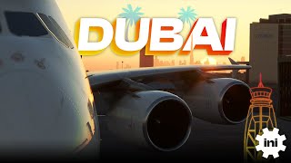 iniBuilds Dubai  Microsoft Flight Simulator [upl. by Chaunce226]