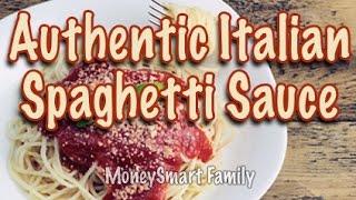 How to make authentic Italian spaghetti sauce gravy from scratch [upl. by Zanahs]