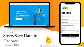 Store Data in Firebase real time database in Android Studio  Android Firebase  1  2020 [upl. by Mathilda]