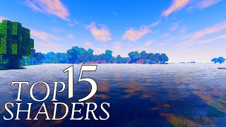 TOP 15 SHADERS MCPE 119 118 BEDROCK [upl. by Abdel]