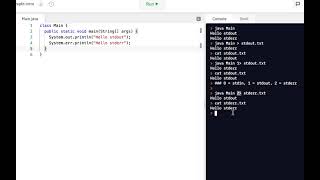 Java Programming Skills Using Replit stdin stdout stderr [upl. by Eecart]