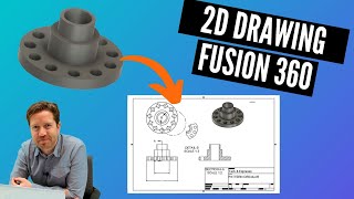 Getting Started in 2d Drawings  Fusion 360 [upl. by Yltsew75]