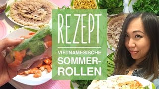 REZEPT original vietnamesische Sommerrollen [upl. by Meesaw]