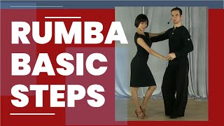 Rumba dance steps for beginners  Rumba basic steps American Style [upl. by Coh]