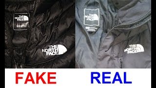 Real vs Fake North Face jacket How to spot counterfeit North Face [upl. by Bettine]