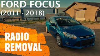 Ford Focus  RADIO  STEREO REMOVAL amp REPLACEMENT 2011  2018 [upl. by Nortna]