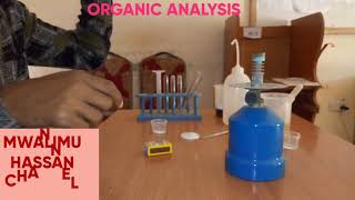 Chemistry practicalOrganic analysis MrAbdinasir [upl. by Lerret]