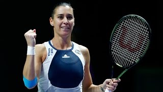 Flavia Pennetta vs Agnieszka Radwanska  2015 WTA Finals Highlights [upl. by Arayt292]