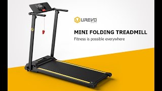 Urevo Foldi Mini Folding Treadmill [upl. by Neelyak]