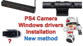 Tutorial  PS4 Camera Windows drivers Installation New method [upl. by Araet]