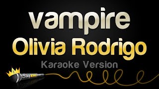 Olivia Rodrigo  vampire Karaoke Version [upl. by Allekim]