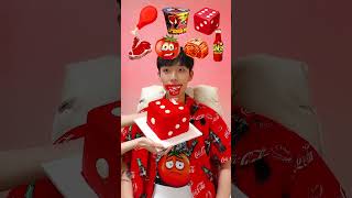 Random Red Color food MUKBANG2🥵🥩 shorts [upl. by Tnarb]